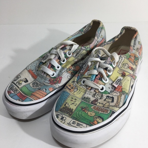 Vans Shoes - Vans Off the Wall X Peanuts Comic Skate Sneakers Women’s 5.5